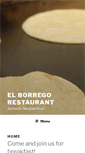 Mobile Screenshot of elborregorestaurant.com