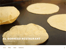 Tablet Screenshot of elborregorestaurant.com